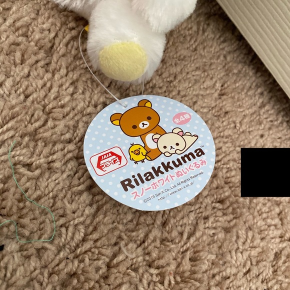 Rilakkuma snow flake plush (Toreba prize) - Picture 3 of 3